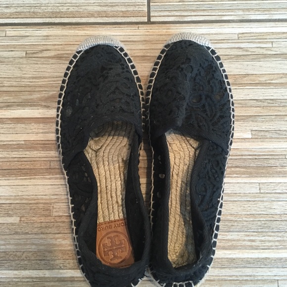 πTory Burch crochet espadrille flats NIB SOLD OUT - Picture 5 of 7